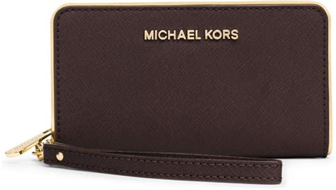 Michael Kors Jet Set Specchio Large Phone Wallet Case Palm 